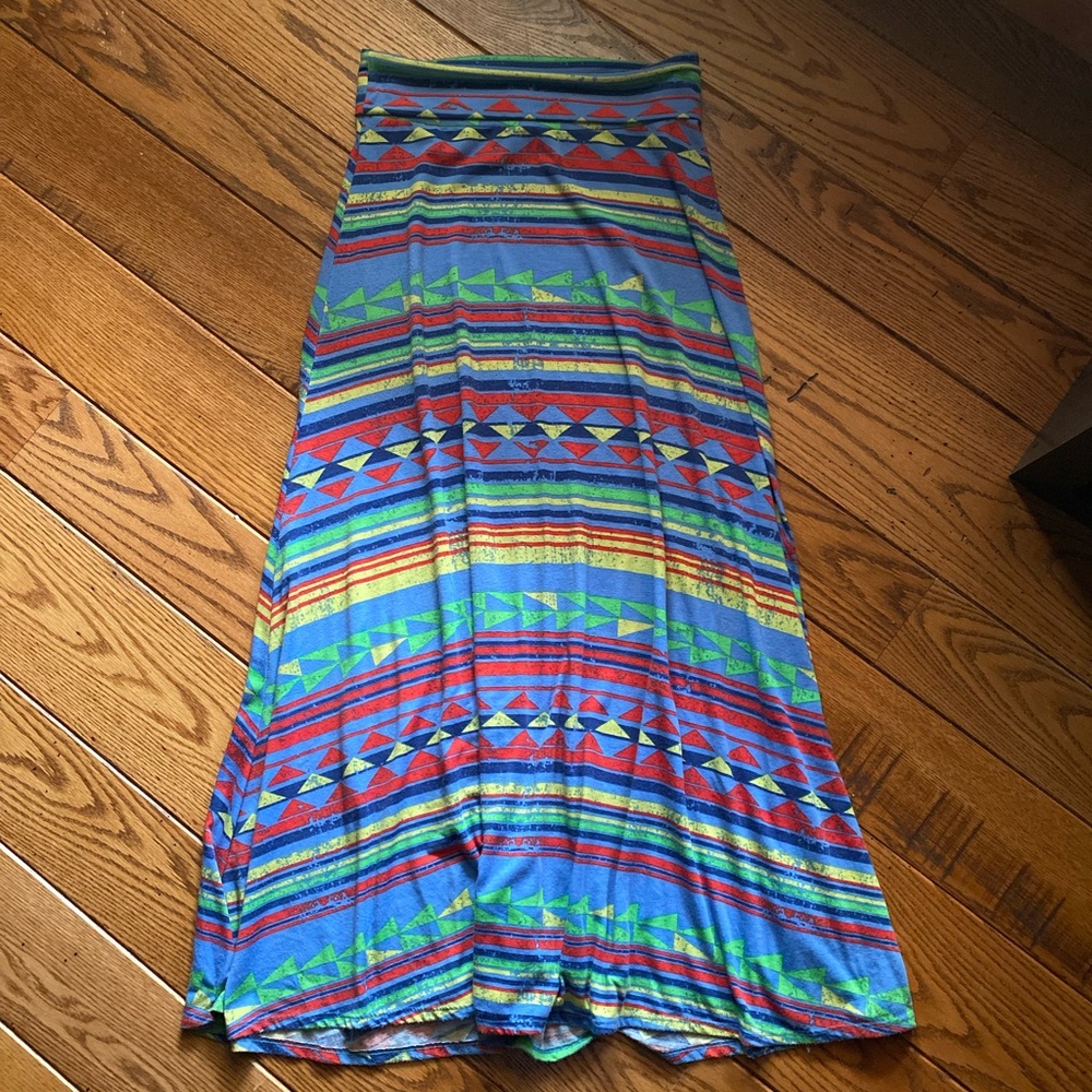 Lularoe Womens Maxi Skirt Multi Color Medium